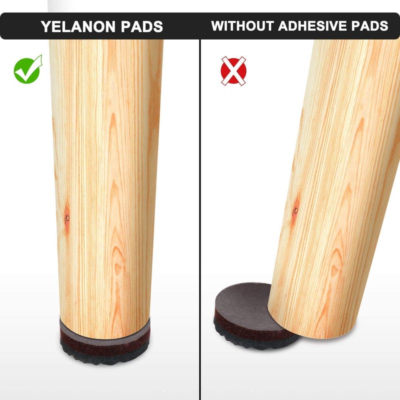 Yelanon Non Slip Furniture Pads -56 pcsï¼ˆ1+2ï¼‰â€ Furniture Grippers, Non Skid Furniture Legs,Self Adhesive Rubber Furniture Feet, Anti Slide Furniture Hardwood Floor Protector for Keep Couch Stoppers - Image 4